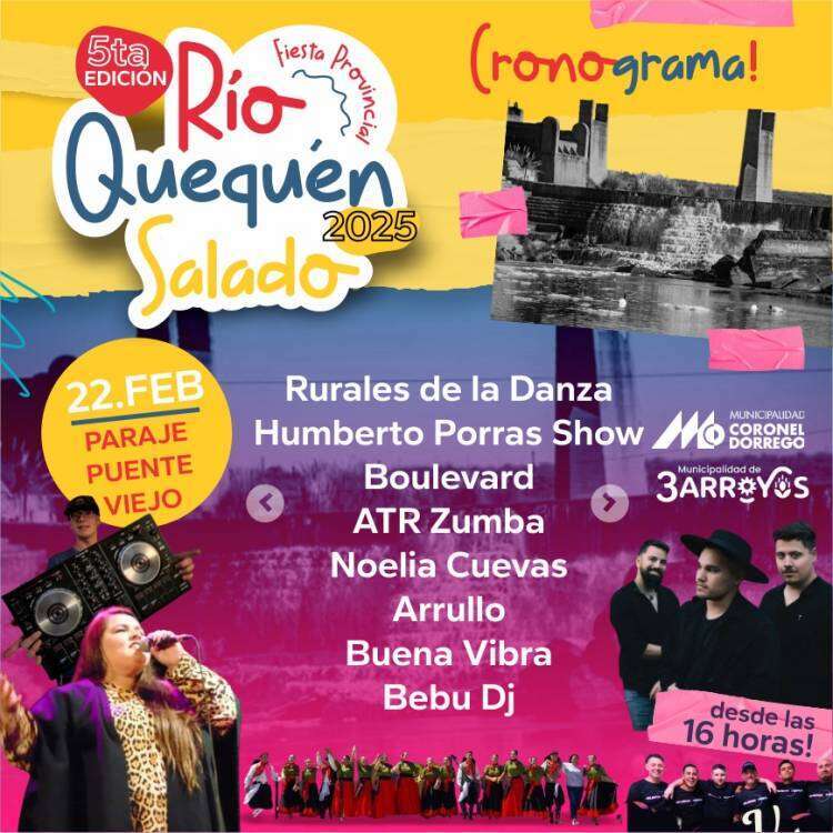 Se viene la 5° Fiesta Provincial del Quequén Salado