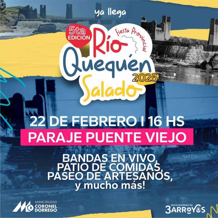 Se viene la 5° Fiesta Provincial del Quequén Salado