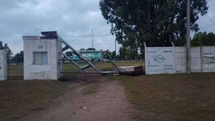 Fuerte tormenta en Huanguelén: el Municipio desplegó un operativo de emergencia