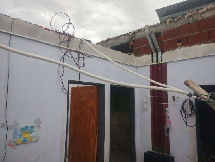 Fuerte tormenta en Huanguelén: el Municipio desplegó un operativo de emergencia