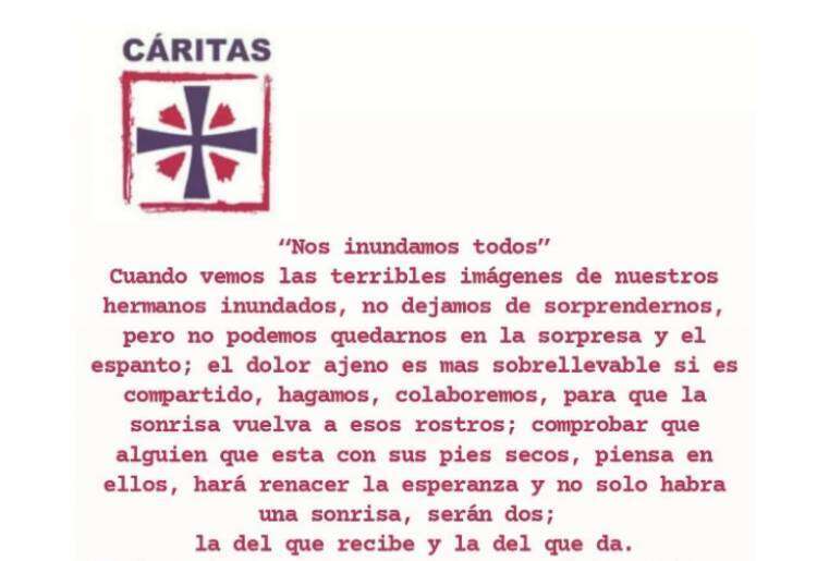 CARITAS: "Nos hundimos todos"