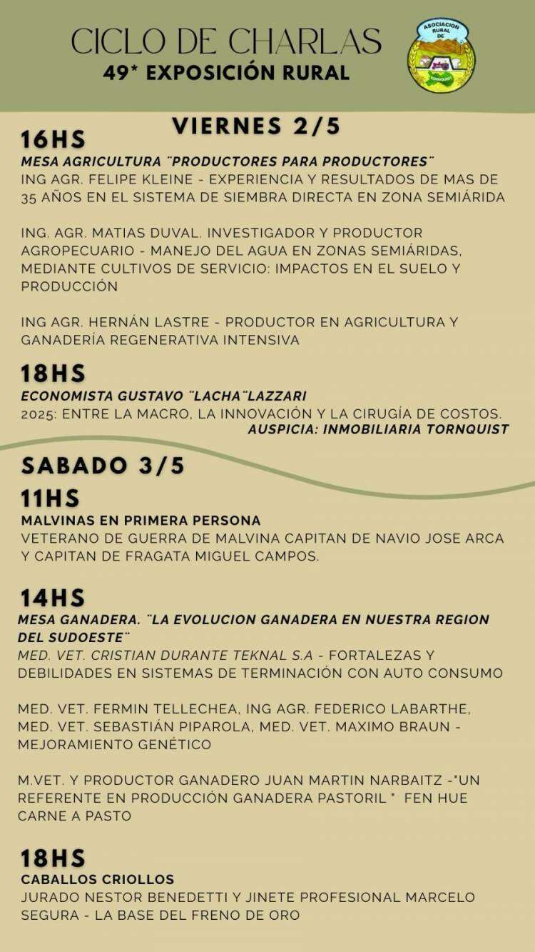 49° Exposición Rural, Industrial Comercial y de Turismo de Tornquist