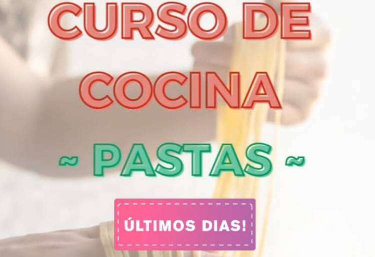 ¡Últimos días! Curso de cocina "pastas"