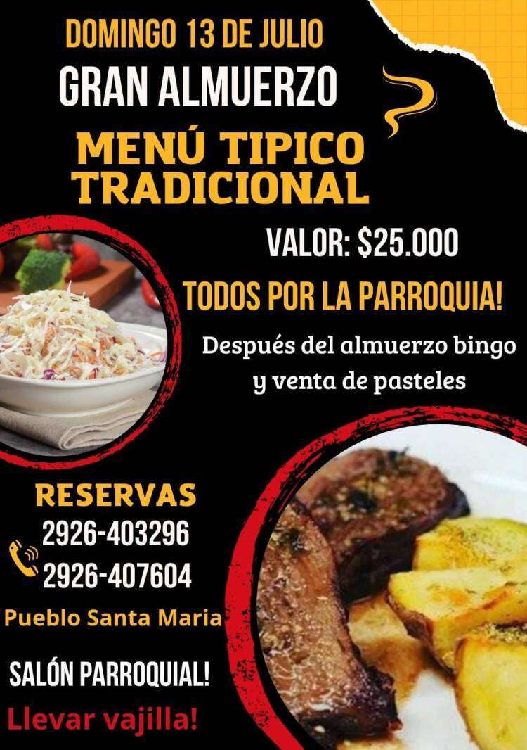 Gran Almuerzo: ¡Todos por la Parroquia!