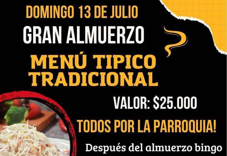 Gran Almuerzo: ¡Todos por la Parroquia!