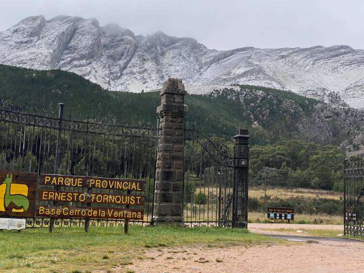 Nieve en Sierra de la Ventana