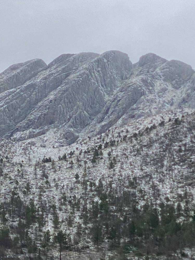 Nieve en Sierra de la Ventana