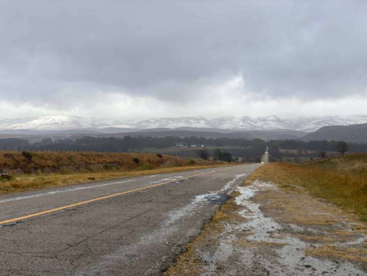 Nieve en Sierra de la Ventana