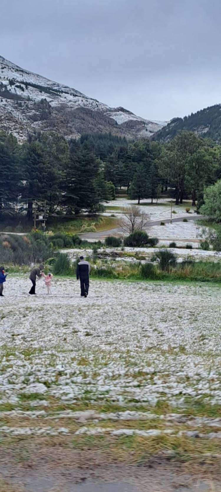 Nieve en Sierra de la Ventana