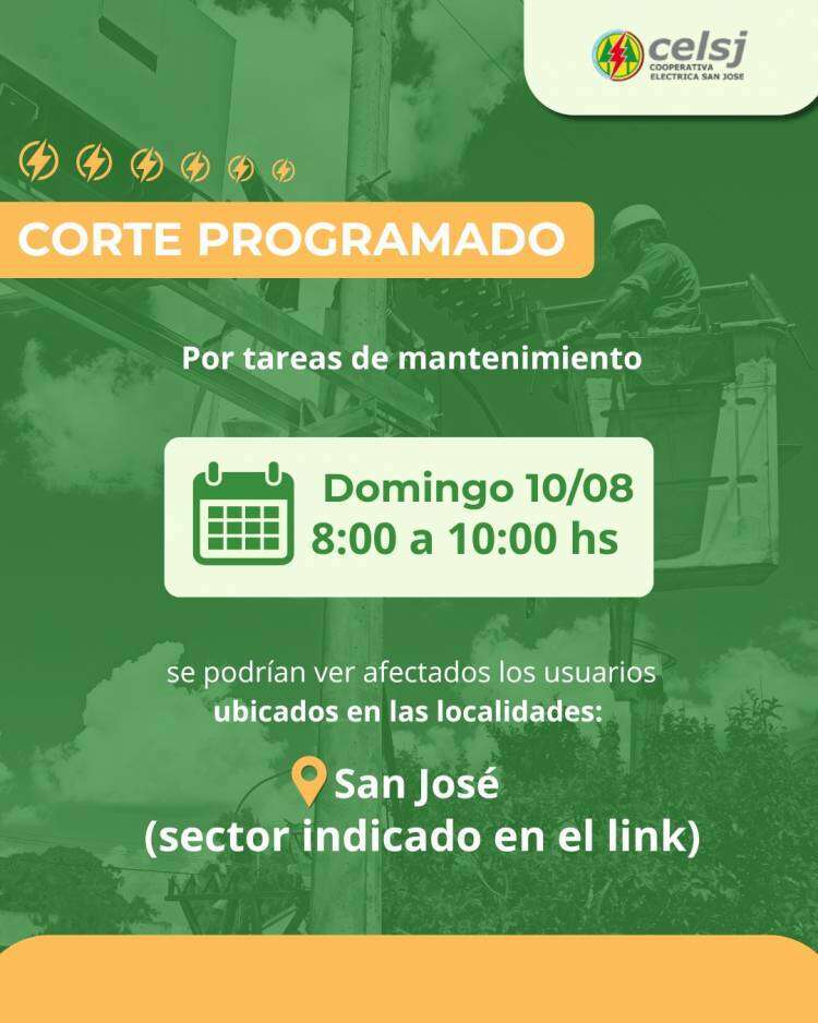 Corte Programado por Tareas de Mantenimiento