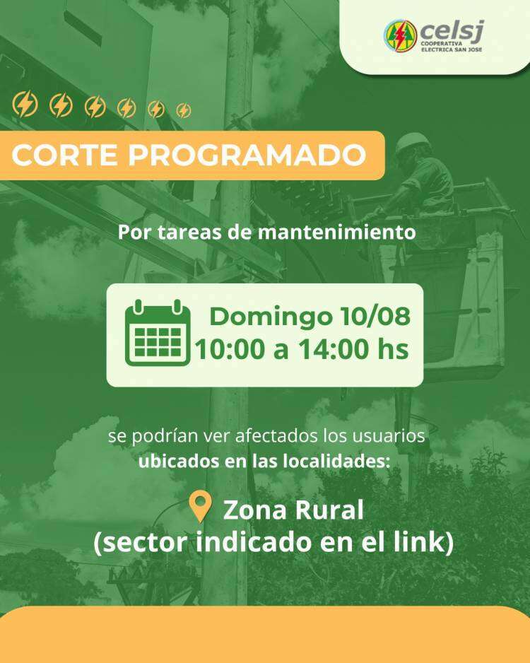 Corte Programado por Tareas de Mantenimiento