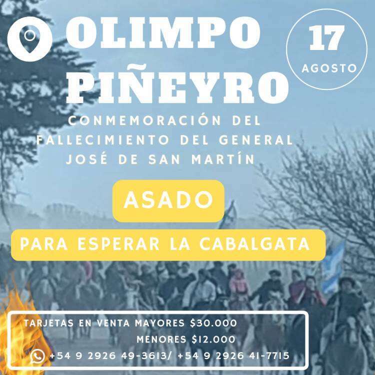 Juan Galbarino: "Piñeyro será anfitrión del acto oficial en homenaje a San Martín..."