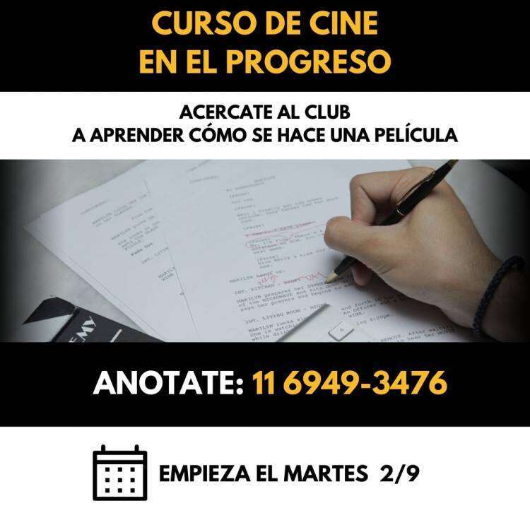 Curso de Cine en el Progreso