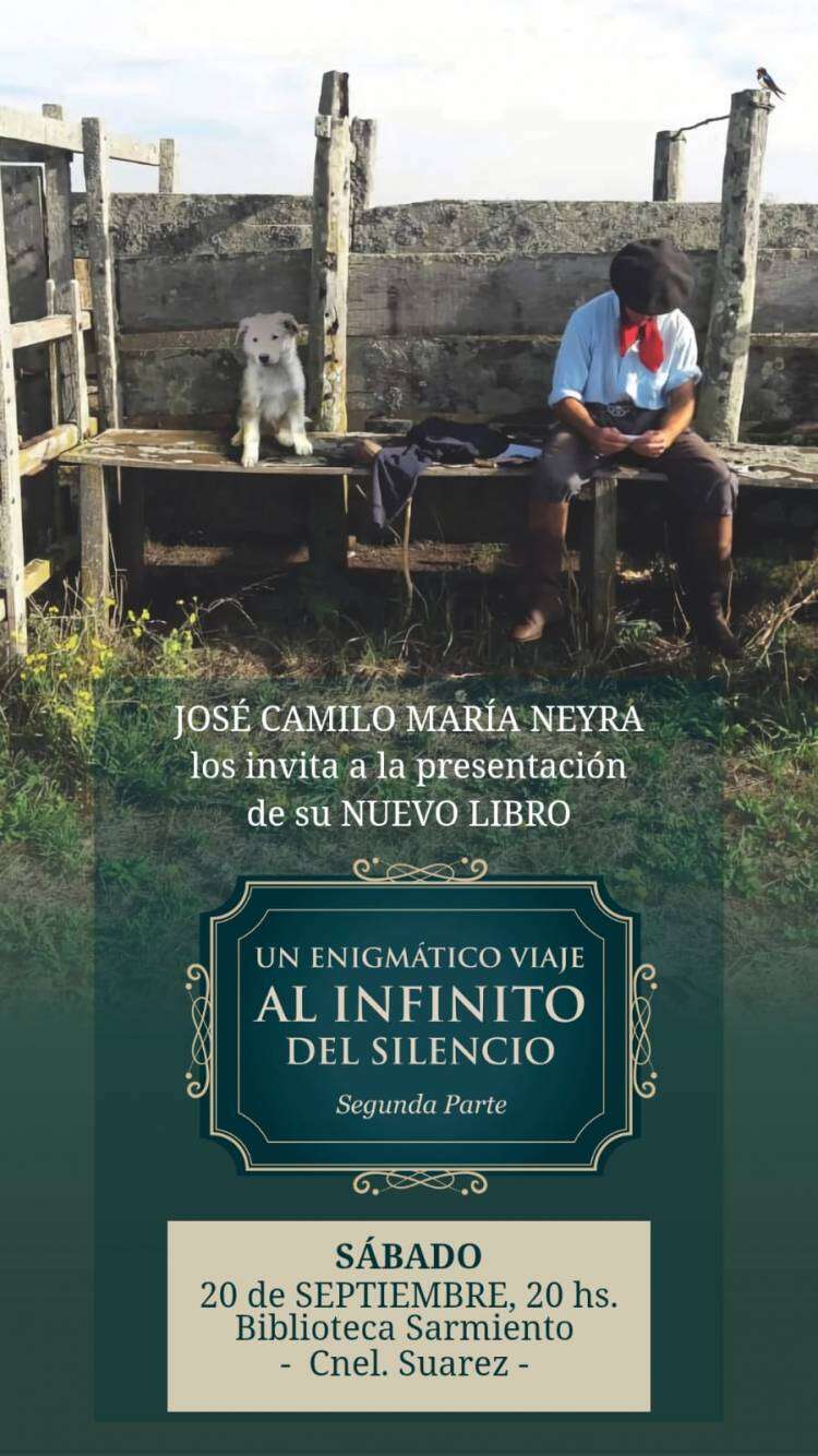 José Camilo María Neyra los invita a la presentación de su Nuevo Libro