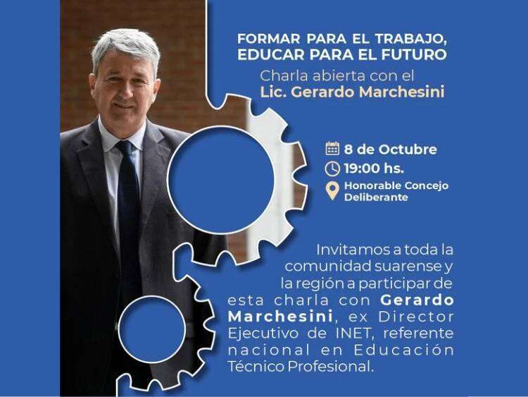 Formar para el trabajo, educar para el futuro: charla abierta con Marchesini