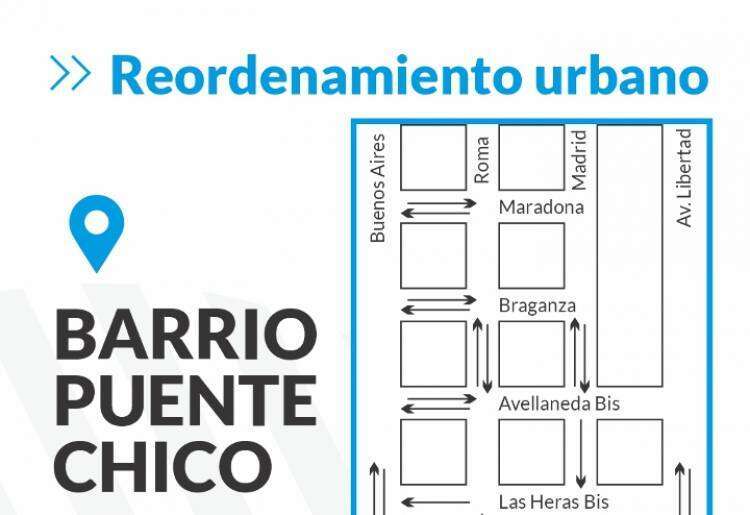 Plan de ordenamiento del tránsito vehicular en barrio Puente Chico