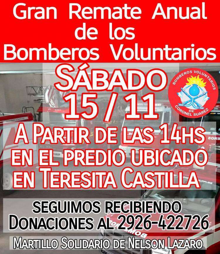 Gran Remate Anual de los Bomberos Voluntarios 