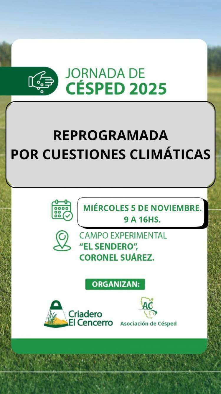 AVISO IMPORTANTE: Jornada de Césped
