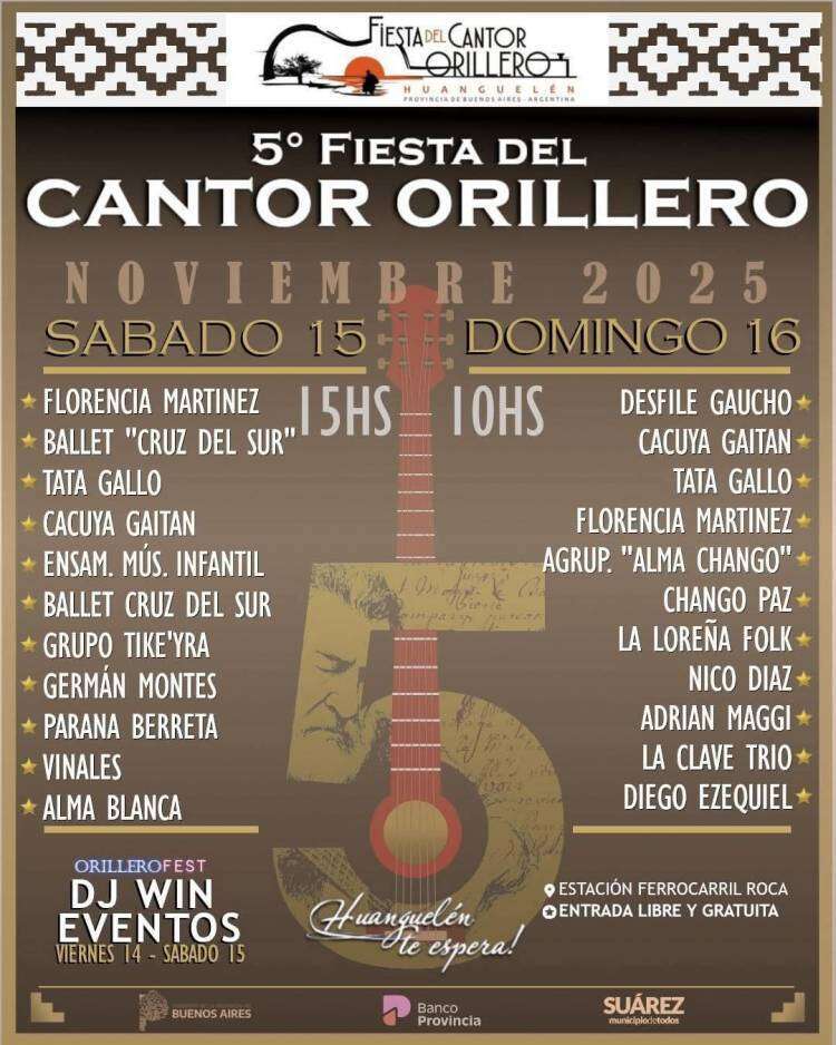 5ta Fiesta del Cantor Orillero - Noviembre 2025