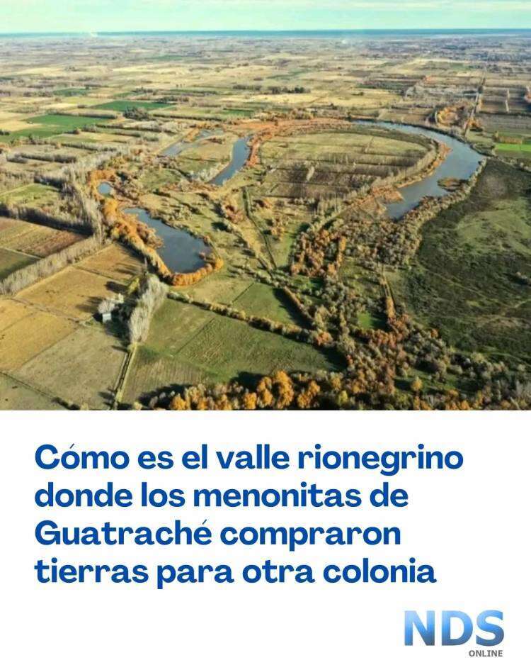 Cómo es el valle rionegrino donde los menonitas de Guatraché compraron tierras para otra colonia