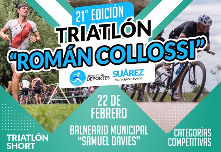 ¡Se viene la 21ª edición del Triatlón “Román Collossi” y ya podés empezar a prepararte!