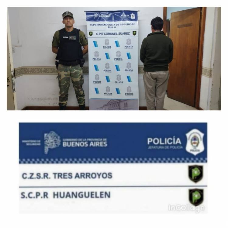 Tres aprehendidos por tenencia ilegal de armas y caza furtiva en Huanguelén