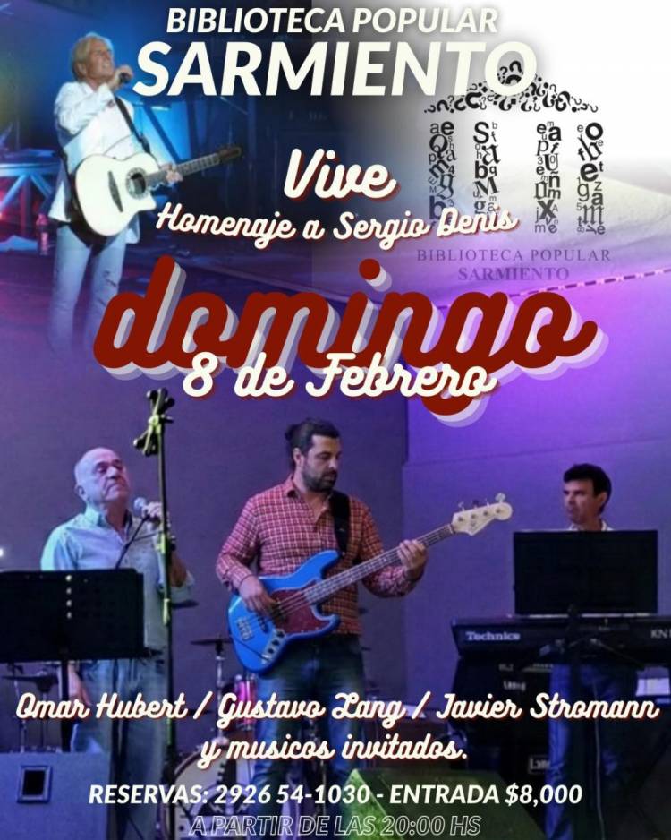 Concierto homenaje a Sergio Denis en la Biblioteca Sarmiento