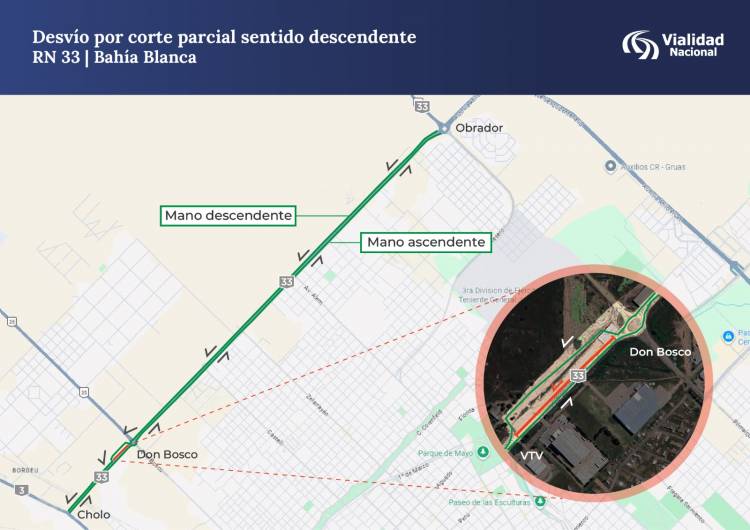 VIALIDAD NACIONAL EJECUTA TRABAJOS DE MANTENIMIENTO DE CALZADA EN LA RN 33