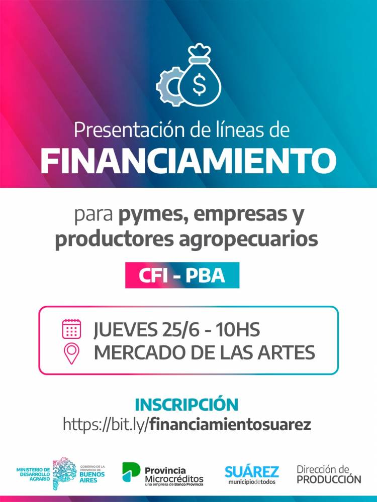Nuevas líneas de crédito para pymes, empresas y productores agropecuarios