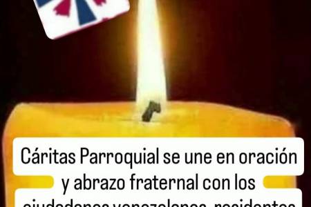 Cáritas acompaña en oración a la comunidad venezolana