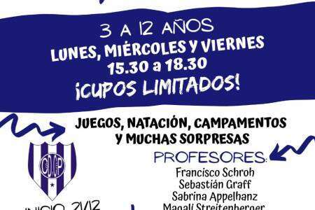 Súmate a la Colonia de Vacaciones del Club El Progreso