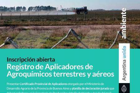 Registro municipal de aplicaciones de agroquímicos