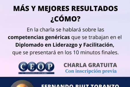 Charla - ¿Más y mejores resultados? ¿Cómo?
