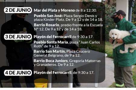 Se suman más “puntos fijos” de vacunación antirrábica