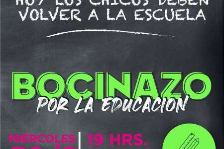 Bocinazo por la educación
