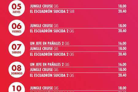 Cartelera del Cine Italia para este fin de semana
