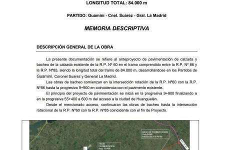 Moccero: ”El 8 de septiembre se abrirán los sobres para licitar la ruta provincial N° 60” 
