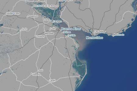 Las provincias de Buenos Aires y Entre Ríos, bajo el agua en el año 2100