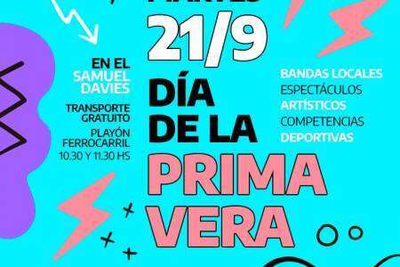 Festejos por el día de la Primavera en el Balneario Municipal Samuel Davies
