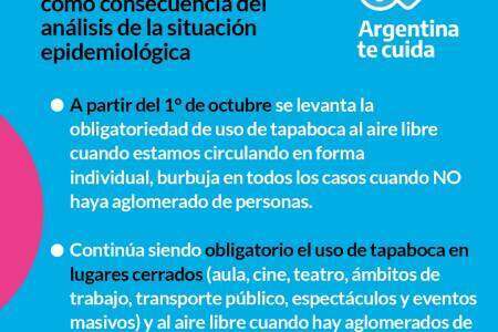 Nuevas medidas como consecuencia del análisis de la situación epidemiológica