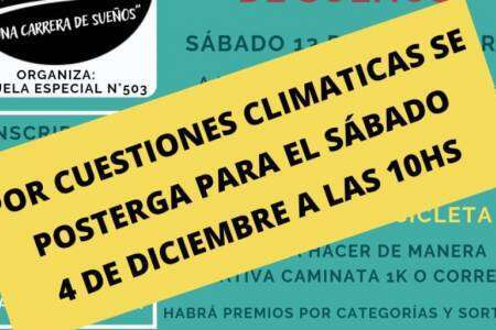 La Escuela Especial de Huanguelén organiza "Una carrera de sueños"