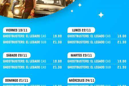Cartelera del Cine Italia para este fin de semana