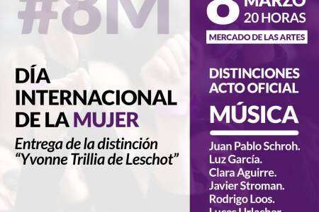 Día Internacional de la Mujer: entrega de la distinción Yvonne Trillia de Leschot