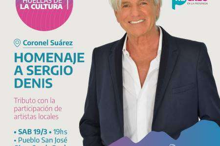Huellas de la Cultura llega a Suárez presentando “La Noche de Gala 2019: Homenaje a Sergio Denis” en la plaza de Pueblo San José