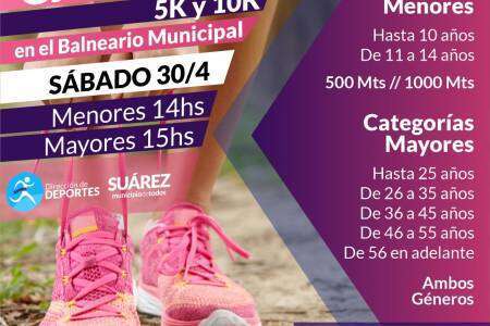Deportes: sumate a correr 5k o 10k en el balneario municipal