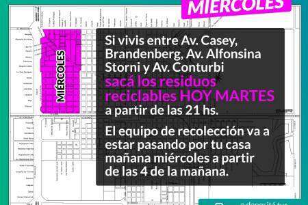 ¿Ya sabes cuando te toca la recolección diferenciada de residuos reciclables en tu barrio?