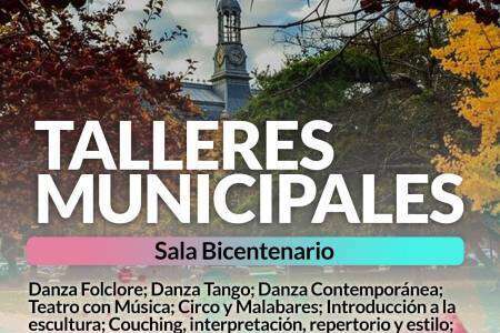 Inscripciones abiertas para participar de los talleres culturales municipales