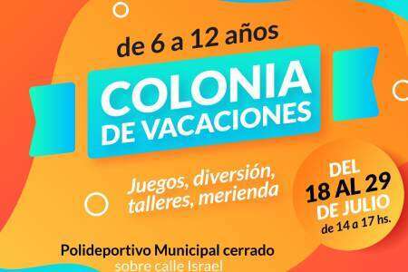 Todo listo para la colonia de vacaciones municipal en el receso escolar de invierno