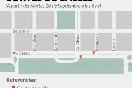 CORTE DE CALLES: Para el armado del escenario donde tocará KAPANGA
