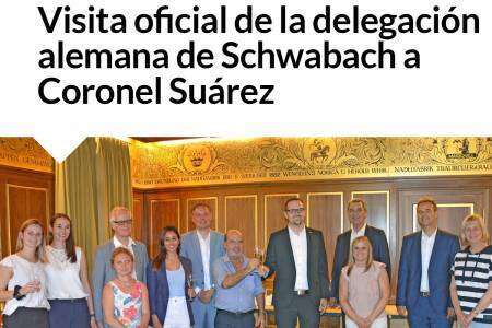 Visita oficial de la delegación alemana de Schwabach a Coronel Suárez